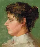 Tom Roberts, Portrait of a Lady 1910, 1910, oil on canvas on board