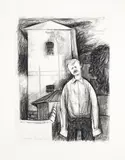 Rick Amor, Willsmere, Kew 1982, 1982, charcoal on paper