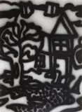 Howard Arkley, Untitled (The Second Village) 1998, 1998, synthetic polymer paint on paper