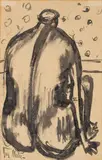 Joy Hester, At Rest, ink on paper