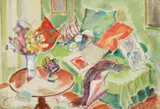 John Peter Russell, Still Life Interior Scene, watercolour on paper