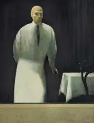 Rick Amor, The Waiter 1997, 1997, oil on linen