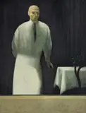 Rick Amor, The Waiter 1997, 1997, oil on linen