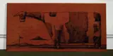 John Kelly, The Red Cow 2001, 2001, oil on linen
