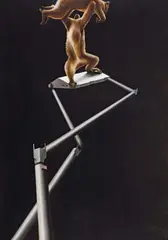 Sam Leach, Scissor Lift 2009, 2009, oil on linen