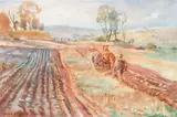 Hans Heysen, Ploughing 1930