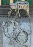 Janet Fish, Beer Glasses 1977