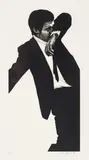 Robert Longo, Mark (from Men in the Cities) 1983, 1983, lithograph with embossing on Arches paper