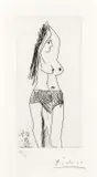 Pablo Picasso, Femme se Coiffant (from La Célestine) 1968, 1968, etching