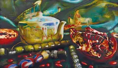 Dean Home, Our Swimming Spot; The Biggest Splash of the Day 2012, 2012, oil on board
