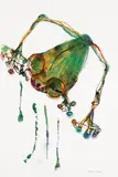 John Olsen, Frog, watercolour and pastel on paper
