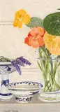 Cressida Campbell, Lavender and Nasturtiums 2009