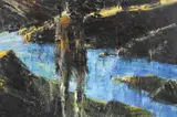 Euan MacLeod, Large Blue Figure 1994-95, 1994-95, oil on canvas