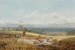 Emma Minnie Boyd, Harkaway Landscape 1879, 1879, watercolour on paper