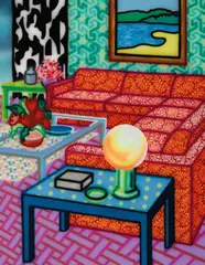 Howard Arkley, Deluxe Setting 1992, 1992, synthetic polymer paint on canvas