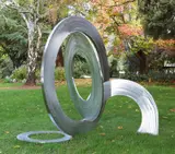 Inge King, Rings of the Sun III 2004, 2004, stainless steel