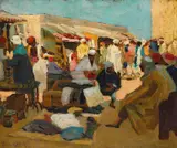 Ethel Carrick, Untitled (North African Marketplace) c1911