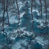 Lin Onus, Fish and Storm Clouds (Guyi Na Ngawalngawal) 1994, 1994, synthetic polymer paint on canvas