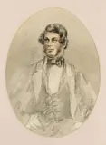 Thomas Balcombe, Self Portrait c1855, c1855, watercolour on paper