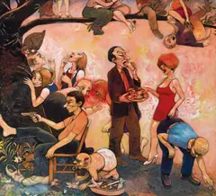 Fred Cress, Fool's Day Out 2000, 2000, synthetic polymer paint on canvas