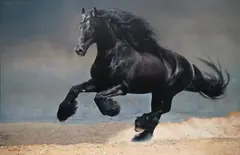 Lawrence Starkey, The Dark Destrier, oil on canvas
