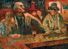 Noel Counihan, Wine Bar 1961, 1961, oil on composition board