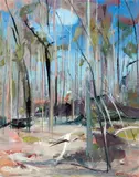 Shoalhaven Bush with Figure by Arthur Boyd, oil on board, sold Mar 2019