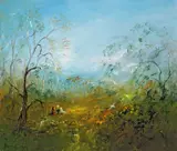 David Boyd, A Rest in the Bush, oil on canvas
