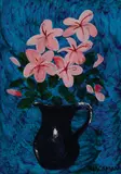 Pink Still Life 1989 by Charles Blackman, 1989, oil on board, sold Mar 2019