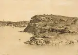 Lloyd Rees, Balls Head 1932, 1932, pencil on paper