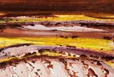 Australian Landscape V c1969 by Sidney Nolan, c1969, ripolin on paper on board, offered Mar 2019