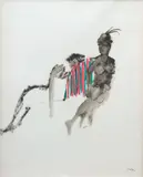 Sidney Nolan, Gallipoli c1965, c1965, mixed media on paper