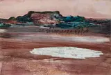 Landscape 1967 by Sidney Nolan, 1967, Ripolin and crayon on paper on board, offered Mar 2019