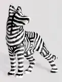 Danie Mellor, If Rousseau Had a Dog (Black) 2008, 2008, slipcast ceramic