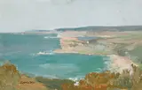 Sydney Long, Coastal Scene, oil on board