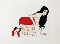 Hazel Dooney, Study for Big Pin-Up: Miss March 2010-11, 2010-11, gouache on 100% cotton cold-pressed paper