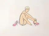 Hazel Dooney, Study for Big Pin-Up: Miss May 2010-11, 2010-11, gouache on 100% cotton cold-pressed paper