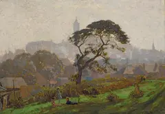 Balmain by Percy Lindsay, oil on canvas on board, sold Nov 2018