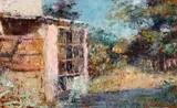 Frederick McCubbin, The Garden Window (also known as The McCubbins' Garden Cottage, Fontainebleau, at Mount Macedon) c1915-16, c1915-16, oil on canvas