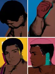 Andy Warhol, Muhammad Ali 1978, 1978, complete set of colour screenprints (4)