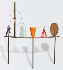 Peter D. Cole, River I c1999, c1999, painted brass and bronze