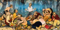 Fred Cress, The Last Picnic 1999, 1999, synthetic polymer paint on canvas
