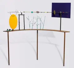 Peter D. Cole, River II c1999, c1999, painted brass and bronze