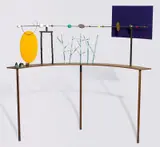 Peter D. Cole, River II c1999, c1999, painted brass and bronze