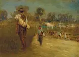 Walter Withers, Sketch on the Plenty River c1900, c1900, oil on canvas