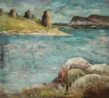 Sam Fullbrook, Harbour 1951, 1951, oil on board