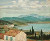 Rupert Bunny, Mountain Country near Le Lavandou II c1934