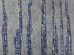 John Peart, Formations and Figures V 1987, 1987, synthetic polymer paint on canvas