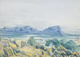Kariltynja, Western Australia by Albert Namatjira, watercolour on paper, sold Nov 2018