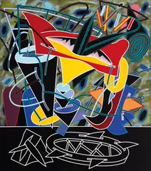 Alun Leach-Jones, Air and Stone c1999, c1999, synthetic polymer paint on canvas